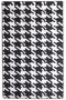 Conceptum Alfombra de Pasillo Kazayağı Djt Blanco y Negro 80 x 300 cm